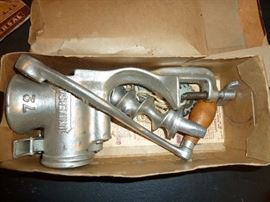 Antique Food and meat chopper metal no. 72