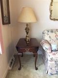 Queen Ann Style cherry end table