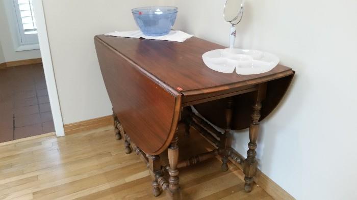 Beautiful antique fold down table(very sturdy)