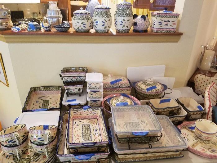 TONS of painted decorative  and bakeware