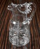 Etched Crystal Pitcher (10" tall)  60.00
