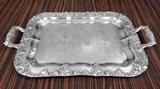 Antique Silverplate on Copper Serving Tray (21"x13.5")  75.00
