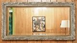 Gilt Framed Beveled Mirror (46"x24")  33.00
