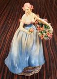 Italian Pottery Figurine (10.5" tall)  27.00