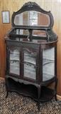 Victorian Walnut China Cabinet  450.00
