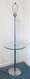 Chrome & Glass Lamp & Table  120.00
