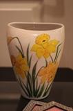vintage Italian daffodil vase