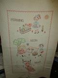 Antique Embroidered Child's Quilt