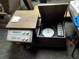Vintage Heathkit stereo and turntable, mid century 