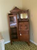 Antique side by side secretary.  Original glass.  Very nice 