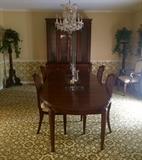 Davis cabinet co.  Formal dining set.  