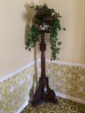Two Torchiere/ plant stands.  Solid Indonesian hardwood 
