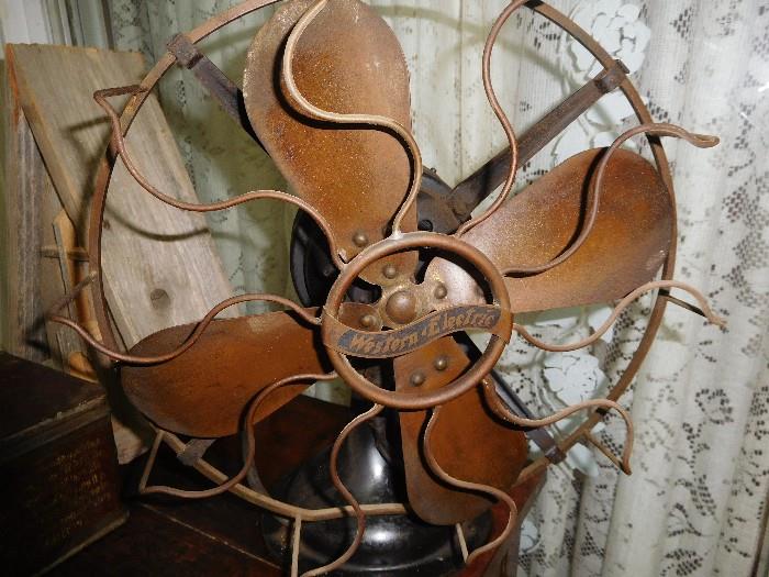 Western Electric brass bladed fan