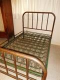 Iron double bed with original springs
