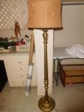 Vintage wooden floor lamp
