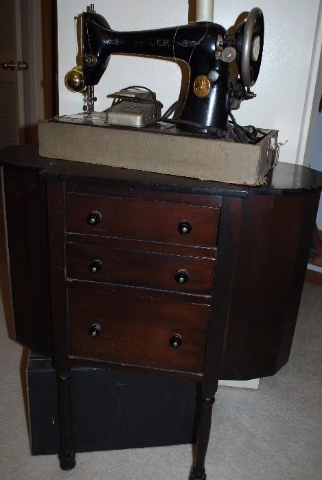 Sewing cabinet/vintage machine