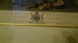 The Title Plaque on the lower portion of the "A Fruit Market" antique English Print.
