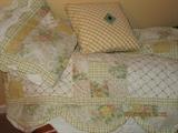 Quilt with matching pillow and shams