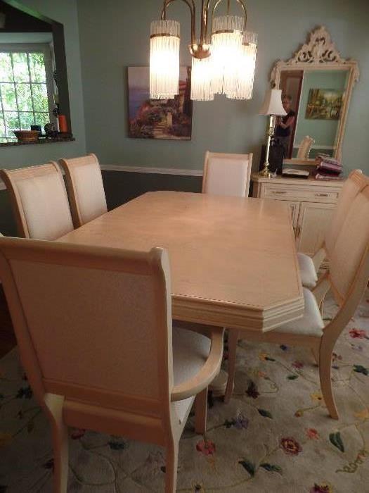 Dining room table w/6 chairs