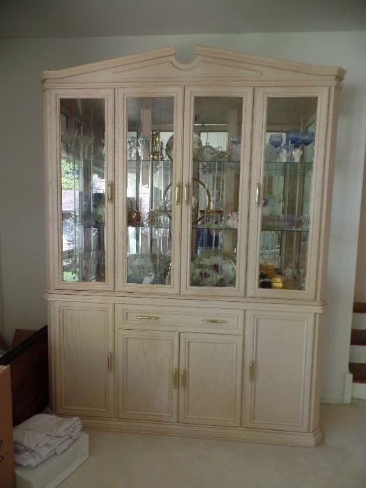 Dining/living room lighted cabinet 