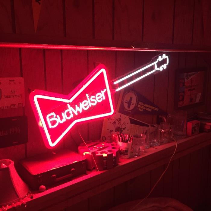 One of over 125 Neon Signs Most new in the box but vintage (Budweiser, Miller, Heineken and so many more)