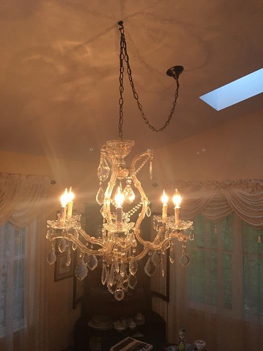 One of four Murano chandeliers