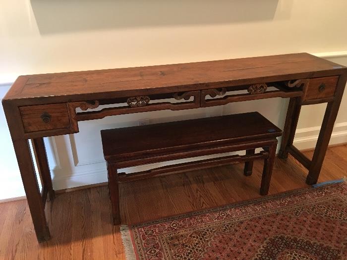 Asian style console/hall table