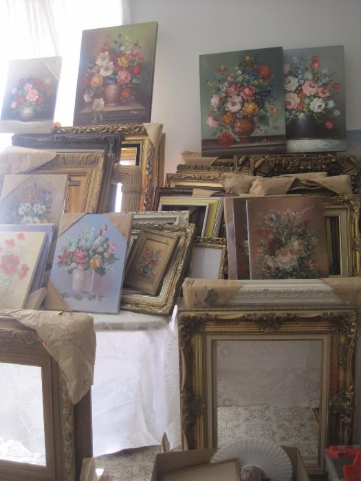 OIL PAINTINGS, GORGEOUS FRAMES OF ALL SIZES