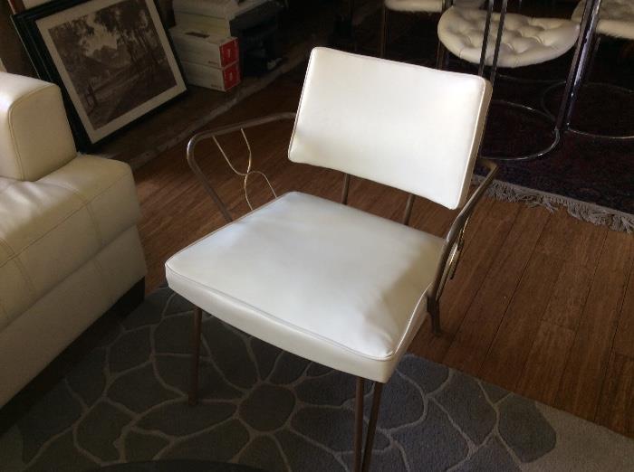 Cool white retro vinyl chair