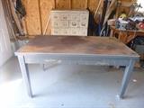 Industrial Desk and Cabinet