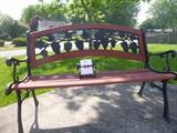 Wrought Iron Garden Park Bench