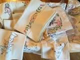 Great supply of embroidery, lace and linens