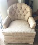 Tufted Upholstered Chair in excellent condition