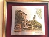 University of Texas Framed Artwork