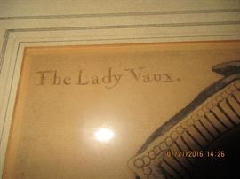 The Lady Vaux.