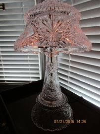 cut glass lamp