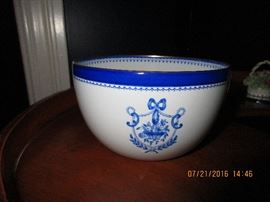 Copeland Spode England Fine Stone Blue Newburyport rice bowl