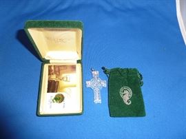 Waterford crystal cross pendant