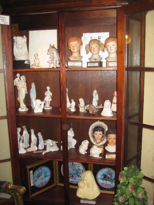 ASSORTED CYBIS AND LLADRO COLLECTIBLES