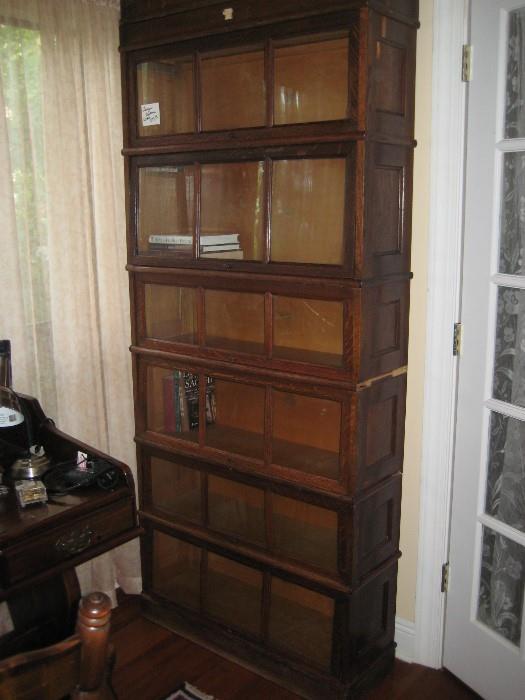 LAWYERS BOOKCASE--CAN BE USED AS 2 (3 STACK) UNITS