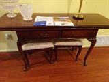 Antique Flip Top Table Over 50 years old awesome shape