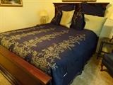 queen bed bedding- (bed not for sale)