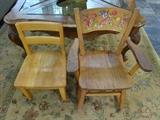 1 Antique child's chairs- About 55 years old
