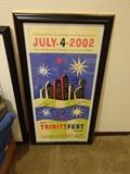 Trinity Fest from 2002 Signed by Randy Travis, Commodores, William King,