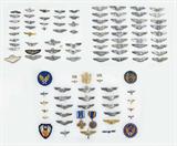 Unbelievable Collection of Important Sterling Silver US Army Air Force Aviator Wings