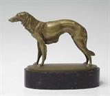 8) Theodor Ullman Russian Wolfhound (Borzoi) Bronze