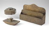 3 Pc. TIFFANY STUDIOS Zodiac Desk Set.