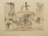 130) Salvador Dali NYC Plaza Etching, one of several Dali’s in the sale