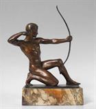 Rudolph Kaesbach Bronze Deco Archer.