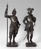 Pr Armand Le Veel Bronzes, Huguenot and Ligeur.